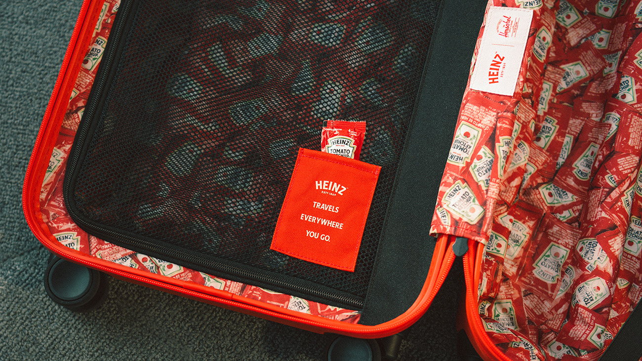 Herschel x Heinz travel collaboration.