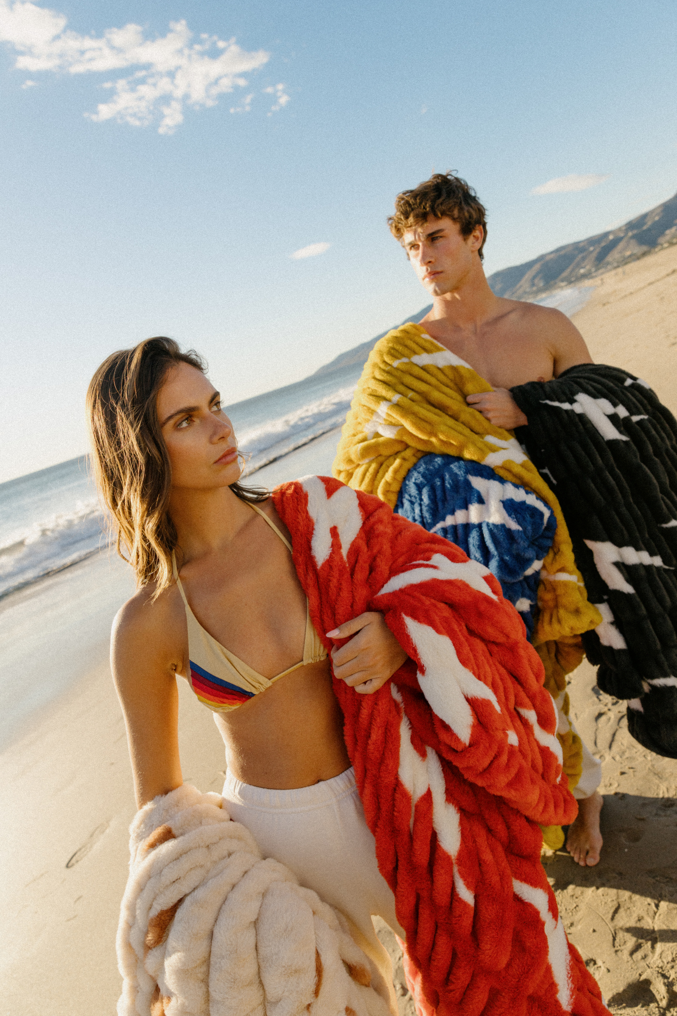 Lola Blankets x Aviator Nation's capsule collection.