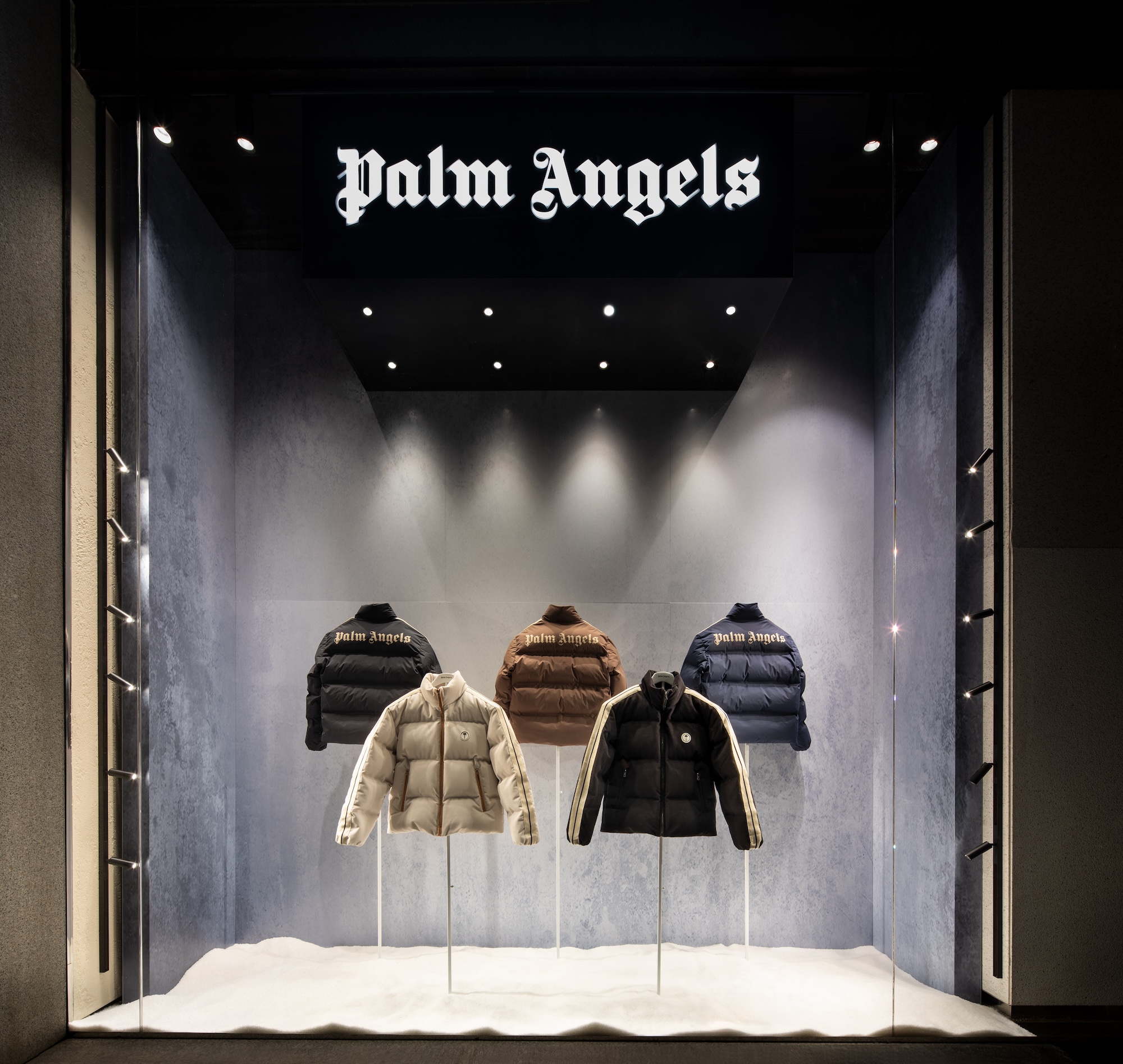 The newly revamped Palm Angels flagship stores in Milan.