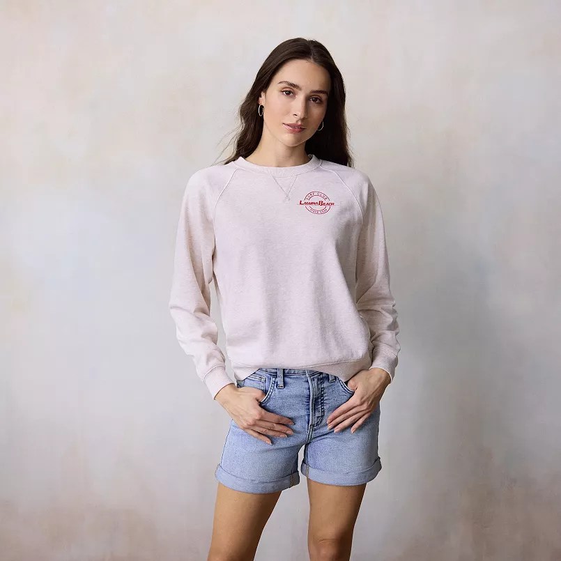 LC Lauren Conrad Laguna Beach Surf Club Graphic Sweatshirt